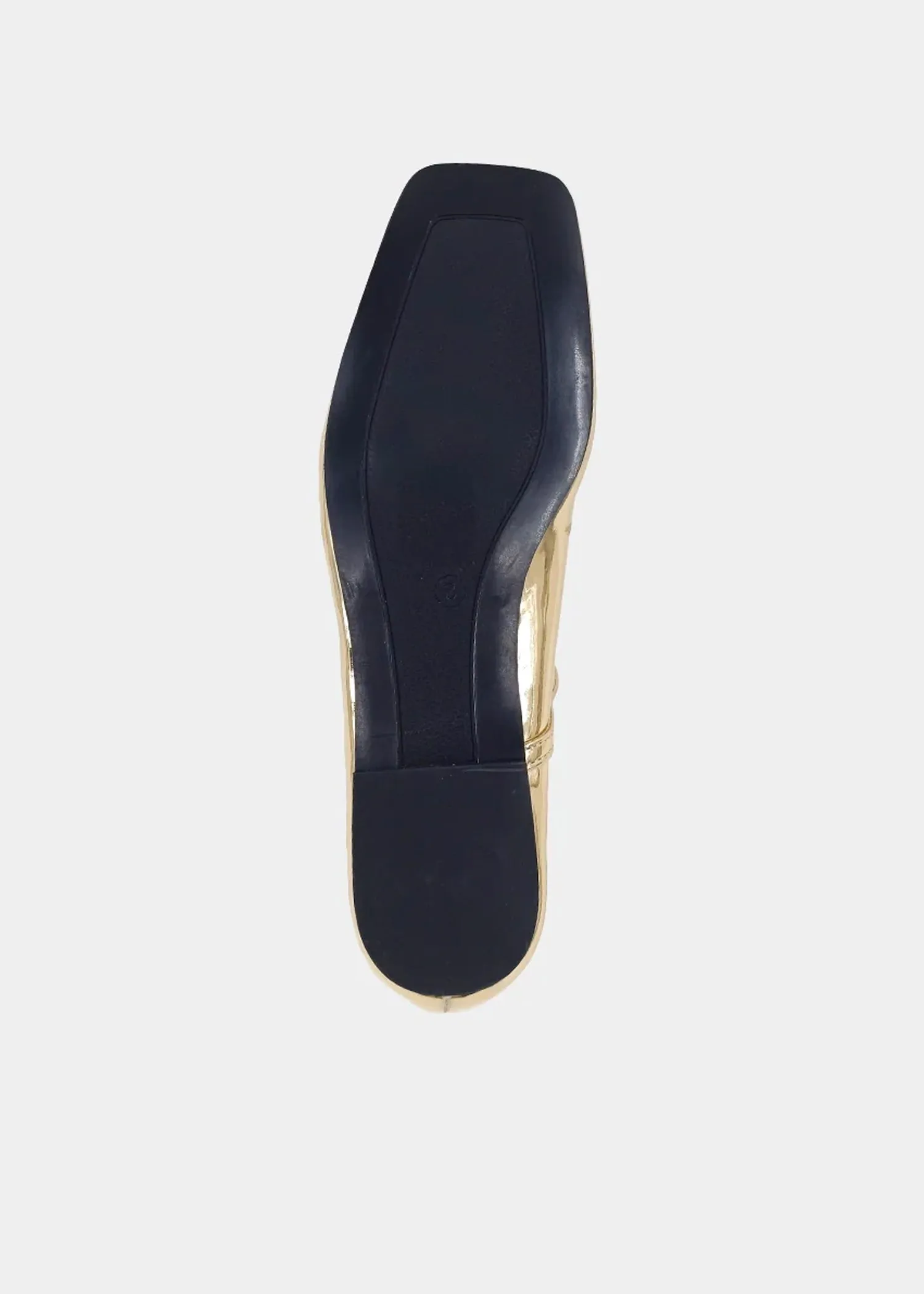 Addison Ballet Flats in Gold - Shu Shop