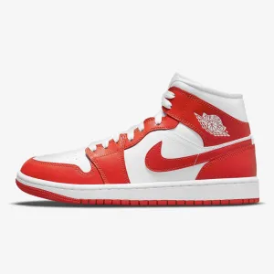 Air Jordan 1 Mid "Syracuse" (White/Habanero Red)(BQ6472-116)