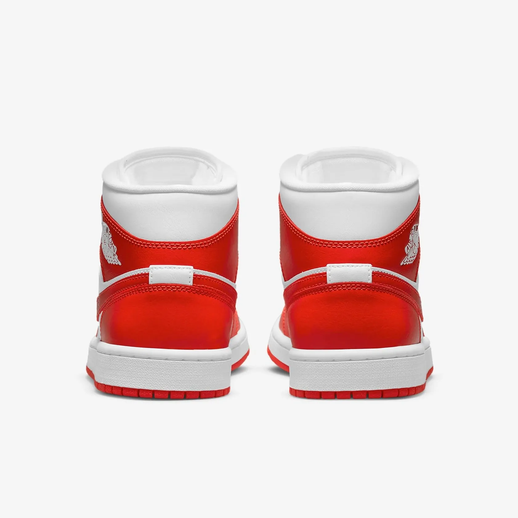 Air Jordan 1 Mid "Syracuse" (White/Habanero Red)(BQ6472-116)