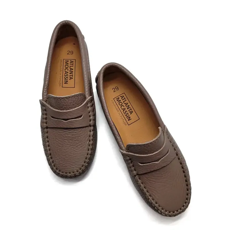 Atlanta Mocassin Earth Grainy Penny Loafer 032