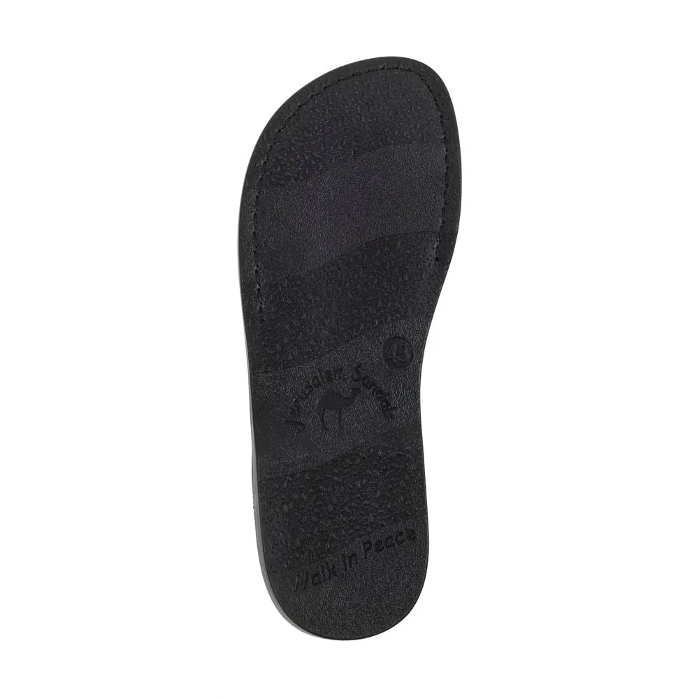 Aviv - Leather Double Strap Sandal | Blue