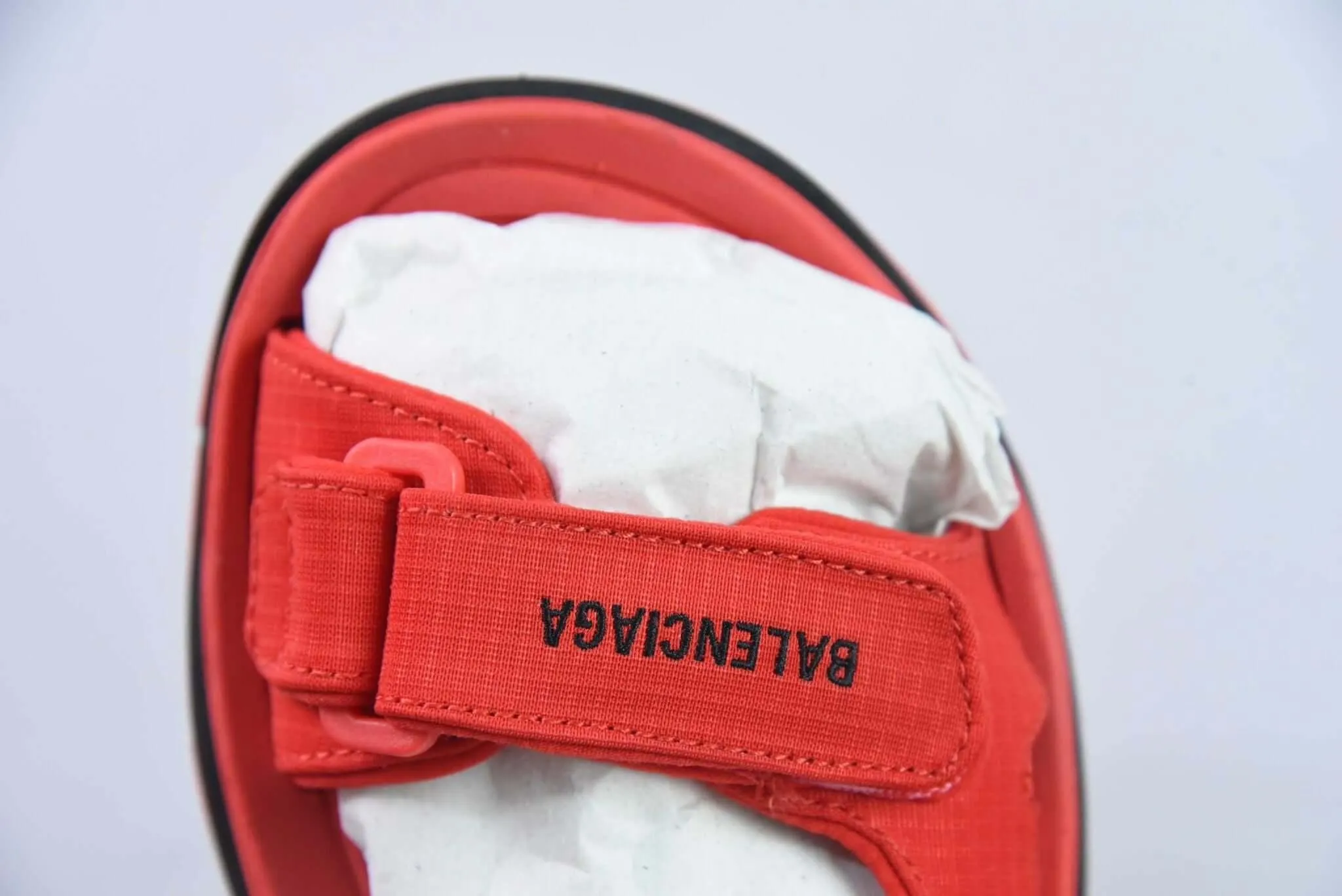 Balenciaga Tourist Touche strap Sandal | Stylish shoes