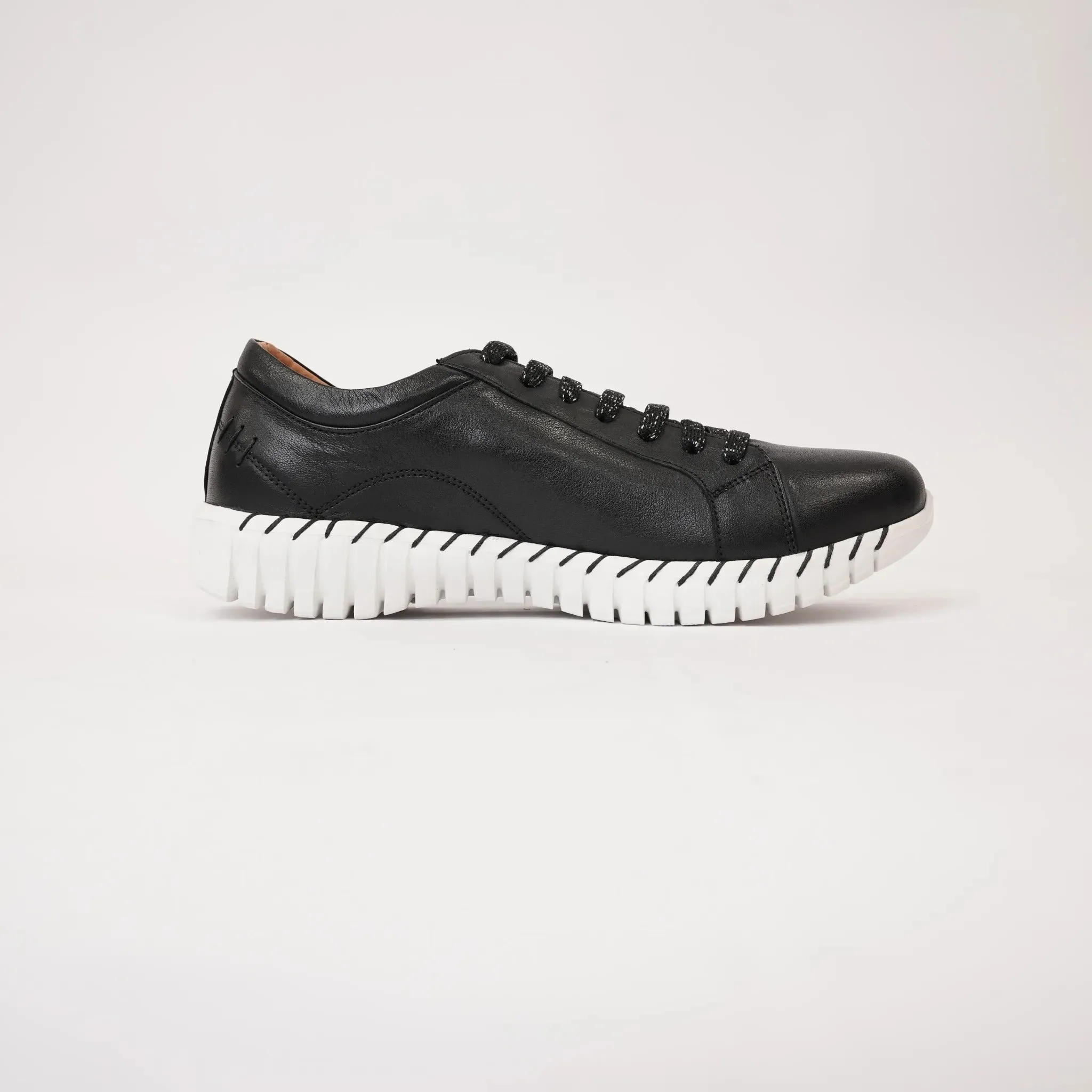 Bibi Black Leather Sneakers