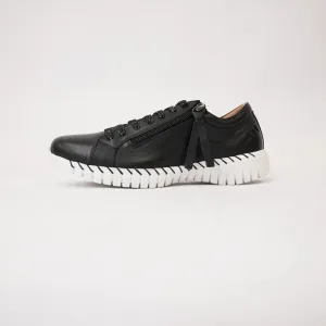 Bibi Black Leather Sneakers