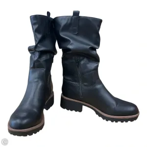 Boots Ankle Flats By Clothes Mentor In Black, Size: 10