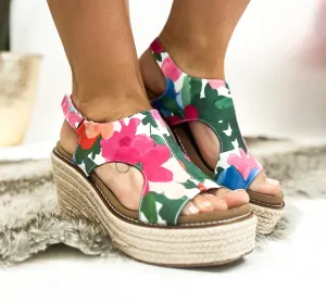 Corkys Freddie Wedge - Flower ***NO BOX***