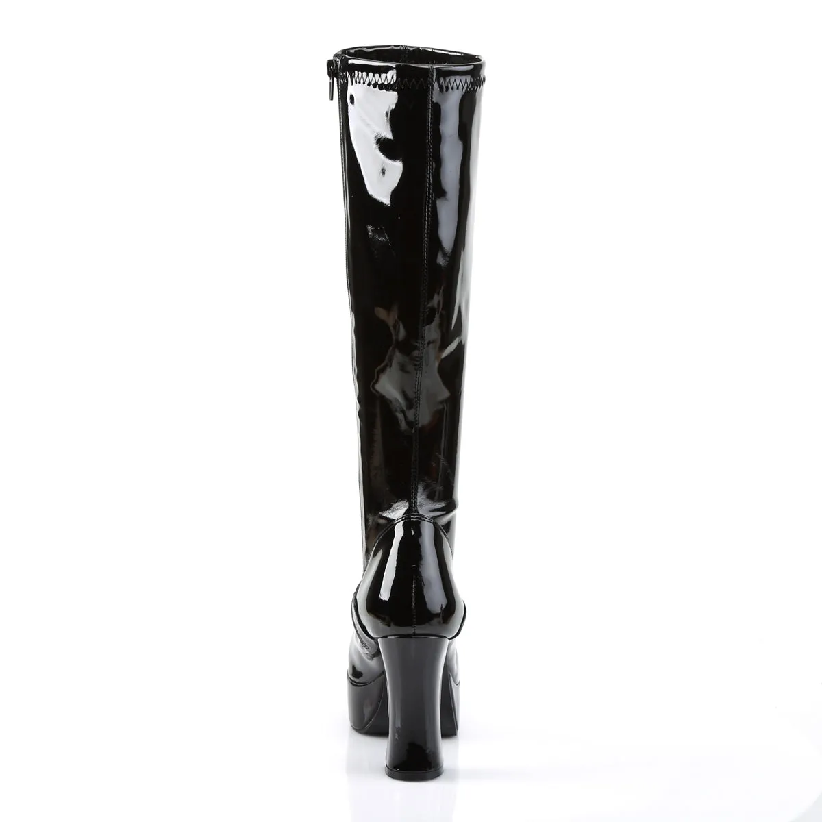 EXOTICA-2000 Funtasma Black Patent Fancy Dress Women's Boots (Fantasy Footwear)