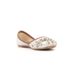 Girls Silver Fancy Khusa KD0363