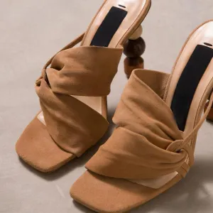 Gladiators Wide Leather High Heel Sandals