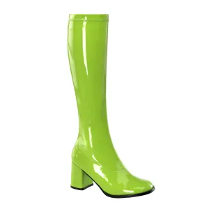 GOGO-300 Funtasma Lime Green Fancy Dress Women's Boots (Fantasy Footwear)