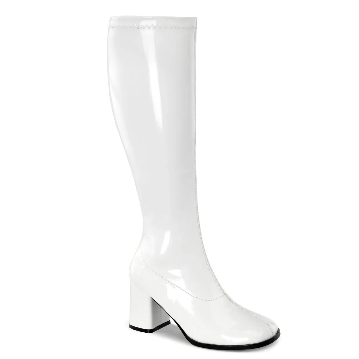 GOGO-300WC Funtasma White Fancy Dress Plus Sizes & Wide Width/Shaft (Fantasy Footwear)