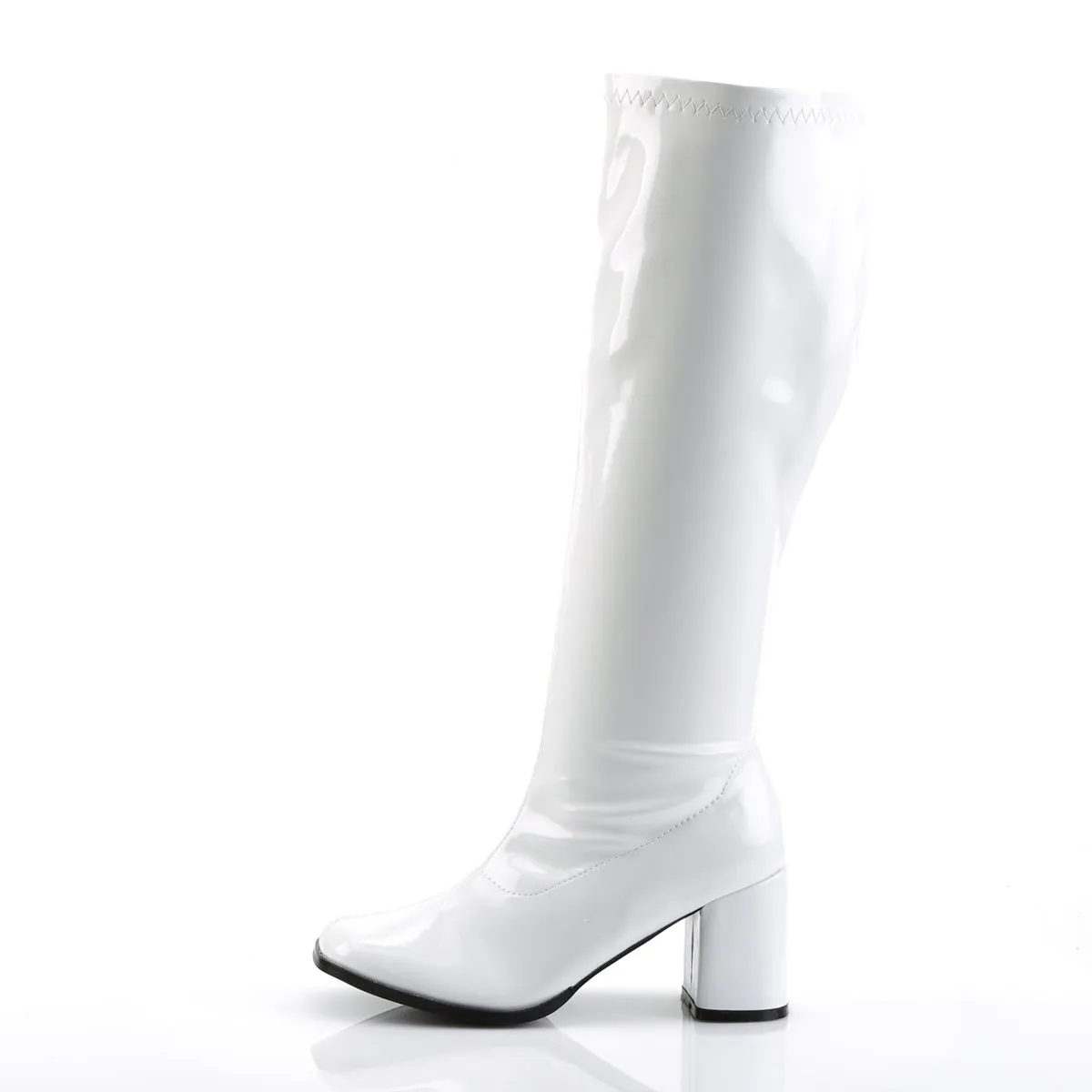 GOGO-300WC Funtasma White Fancy Dress Plus Sizes & Wide Width/Shaft (Fantasy Footwear)