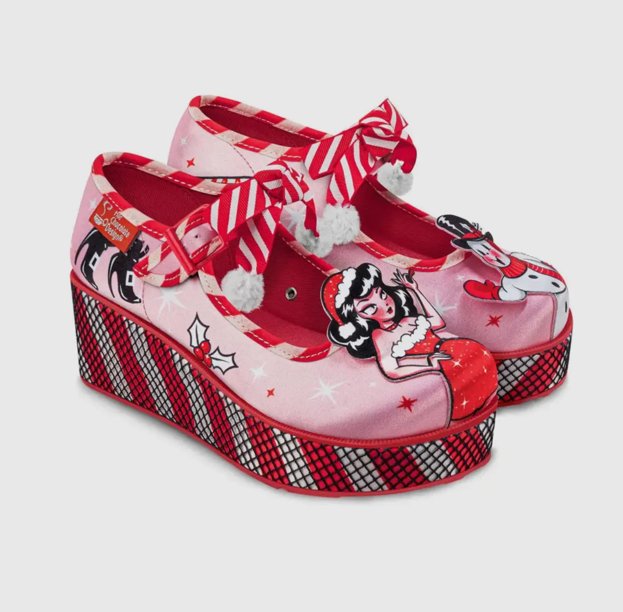 Hot Chocolate Chocolaticas® Betty Claus Mary Jane Platform Shoes