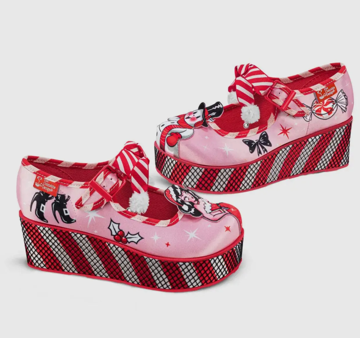 Hot Chocolate Chocolaticas® Betty Claus Mary Jane Platform Shoes