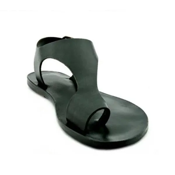 Kimemoda Casual Ankle Buckle Toe Ring Sandals