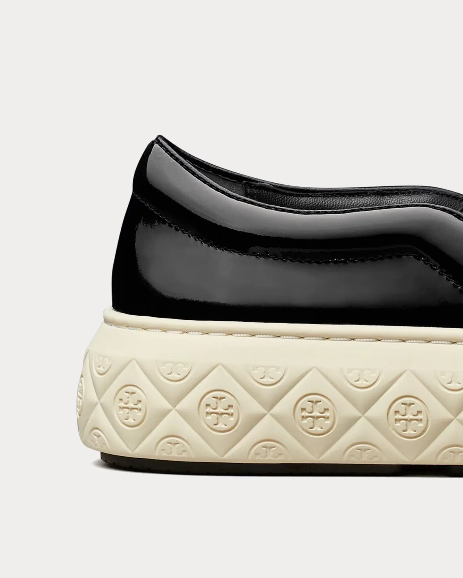 Ladybug Patent Leather Black Slip On Sneakers