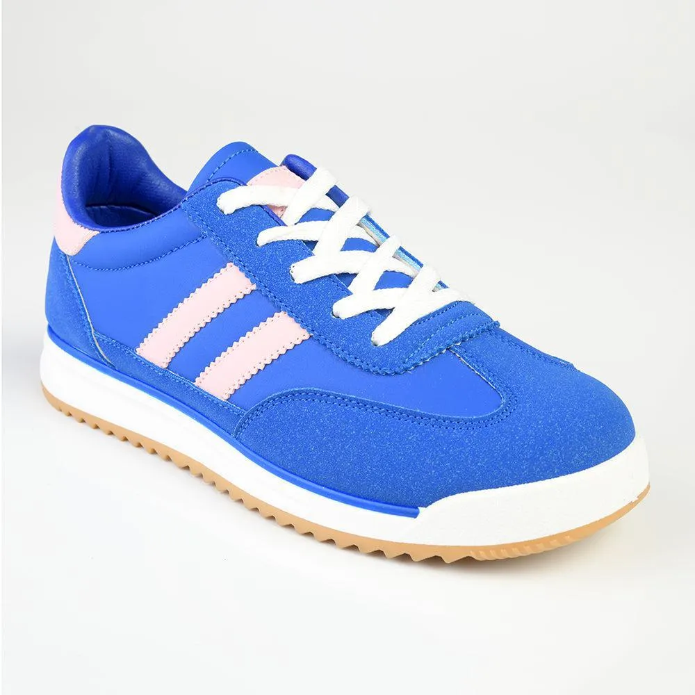 Madison Kel Ladies Fashion Sneaker - Blue / Pink