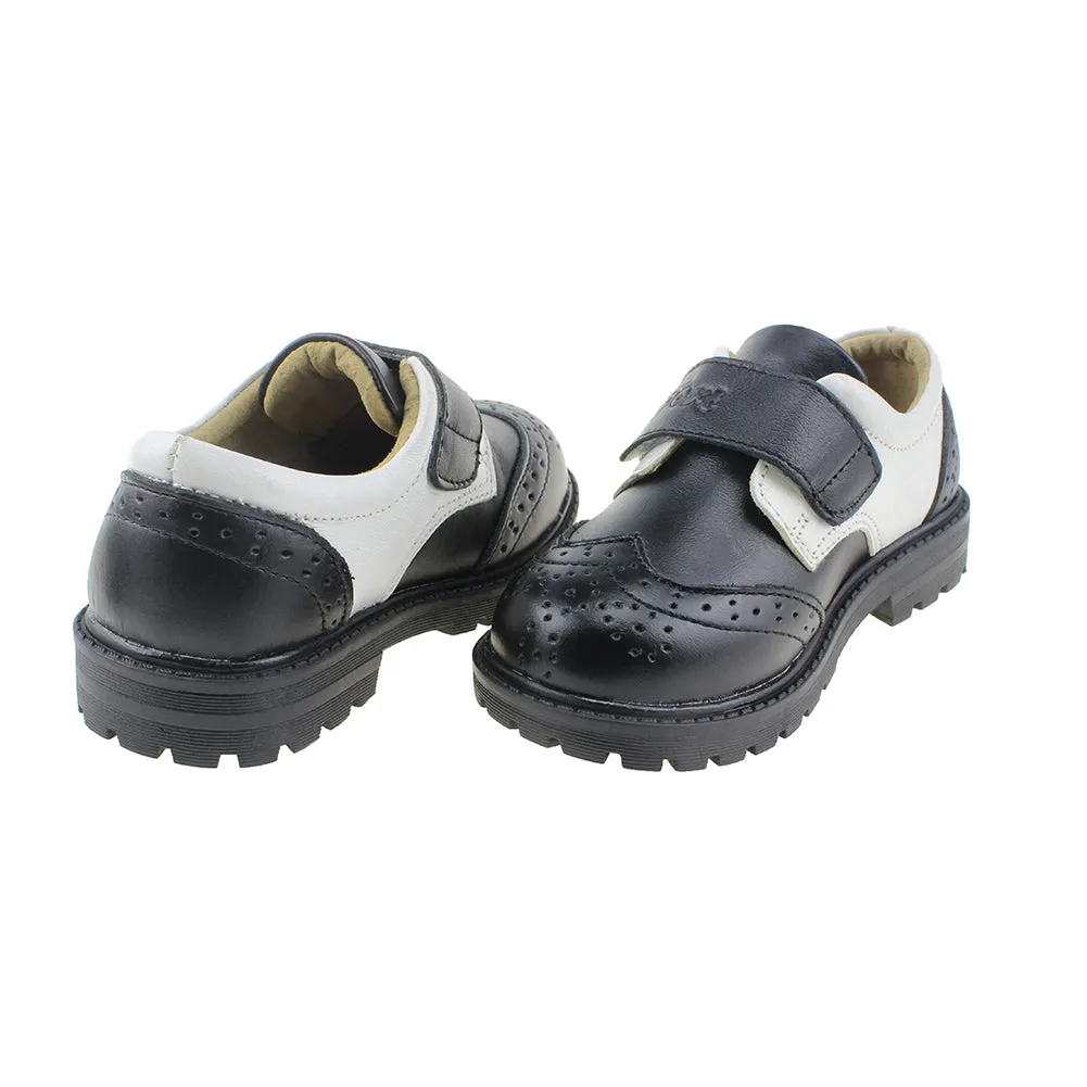 Maxu Boy's Brogue Oxford Shoes Leather Flats (Toddler/Little Kid/Big Kid)