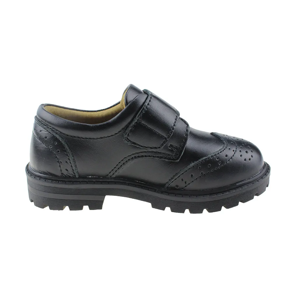 Maxu Boy's Brogue Oxford Shoes Leather Flats (Toddler/Little Kid/Big Kid)