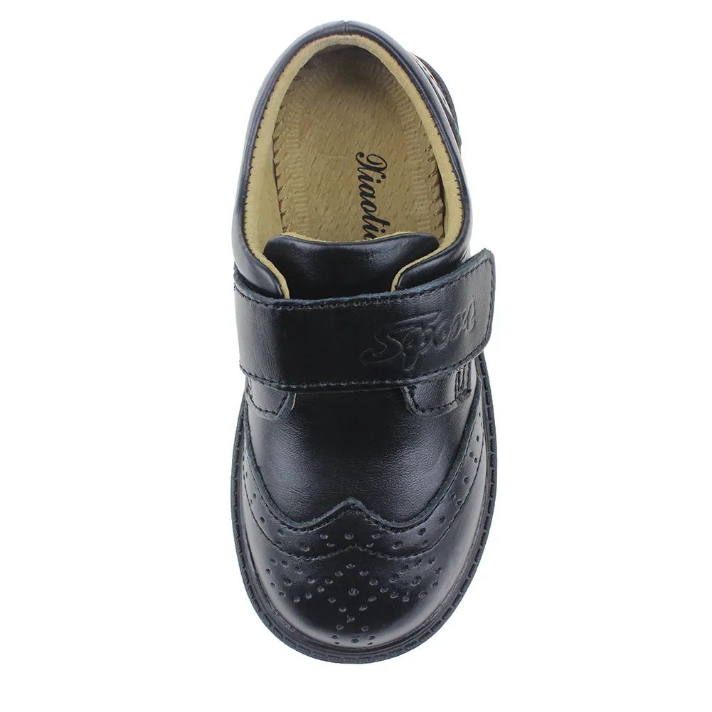Maxu Boy's Brogue Oxford Shoes Leather Flats (Toddler/Little Kid/Big Kid)
