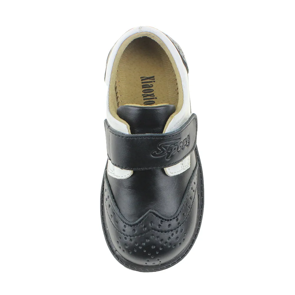 Maxu Boy's Brogue Oxford Shoes Leather Flats (Toddler/Little Kid/Big Kid)