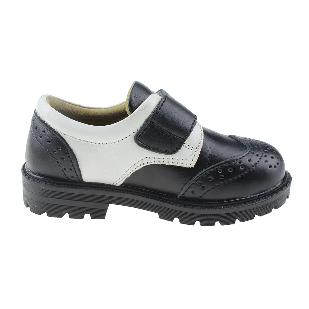 Maxu Boy's Brogue Oxford Shoes Leather Flats (Toddler/Little Kid/Big Kid)