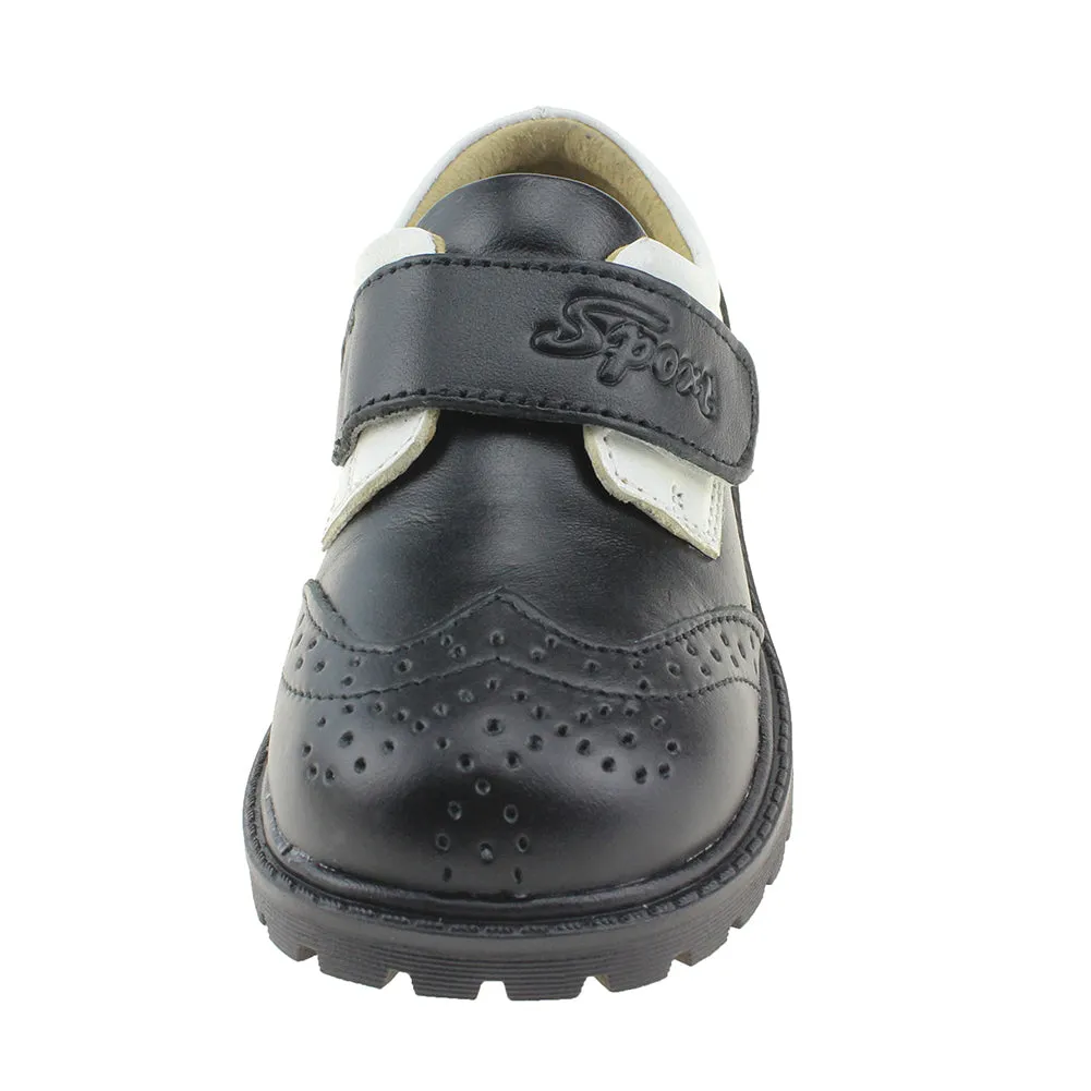 Maxu Boy's Brogue Oxford Shoes Leather Flats (Toddler/Little Kid/Big Kid)