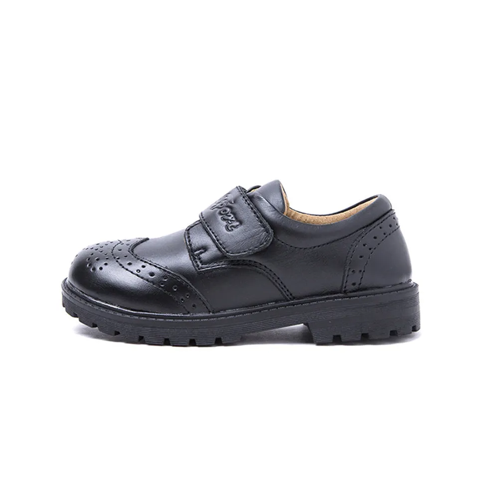 Maxu Boy's Brogue Oxford Shoes Leather Flats (Toddler/Little Kid/Big Kid)