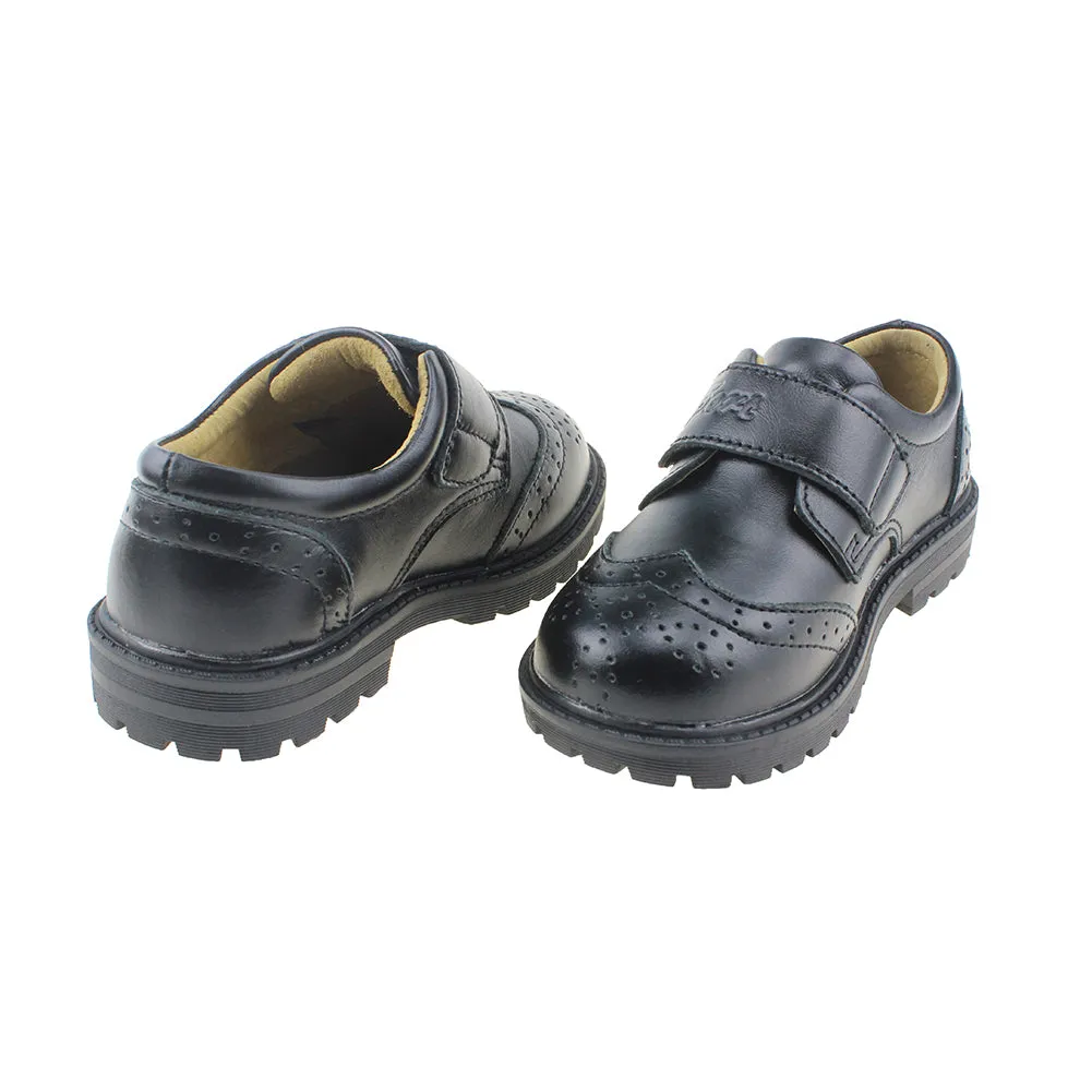 Maxu Boy's Brogue Oxford Shoes Leather Flats (Toddler/Little Kid/Big Kid)