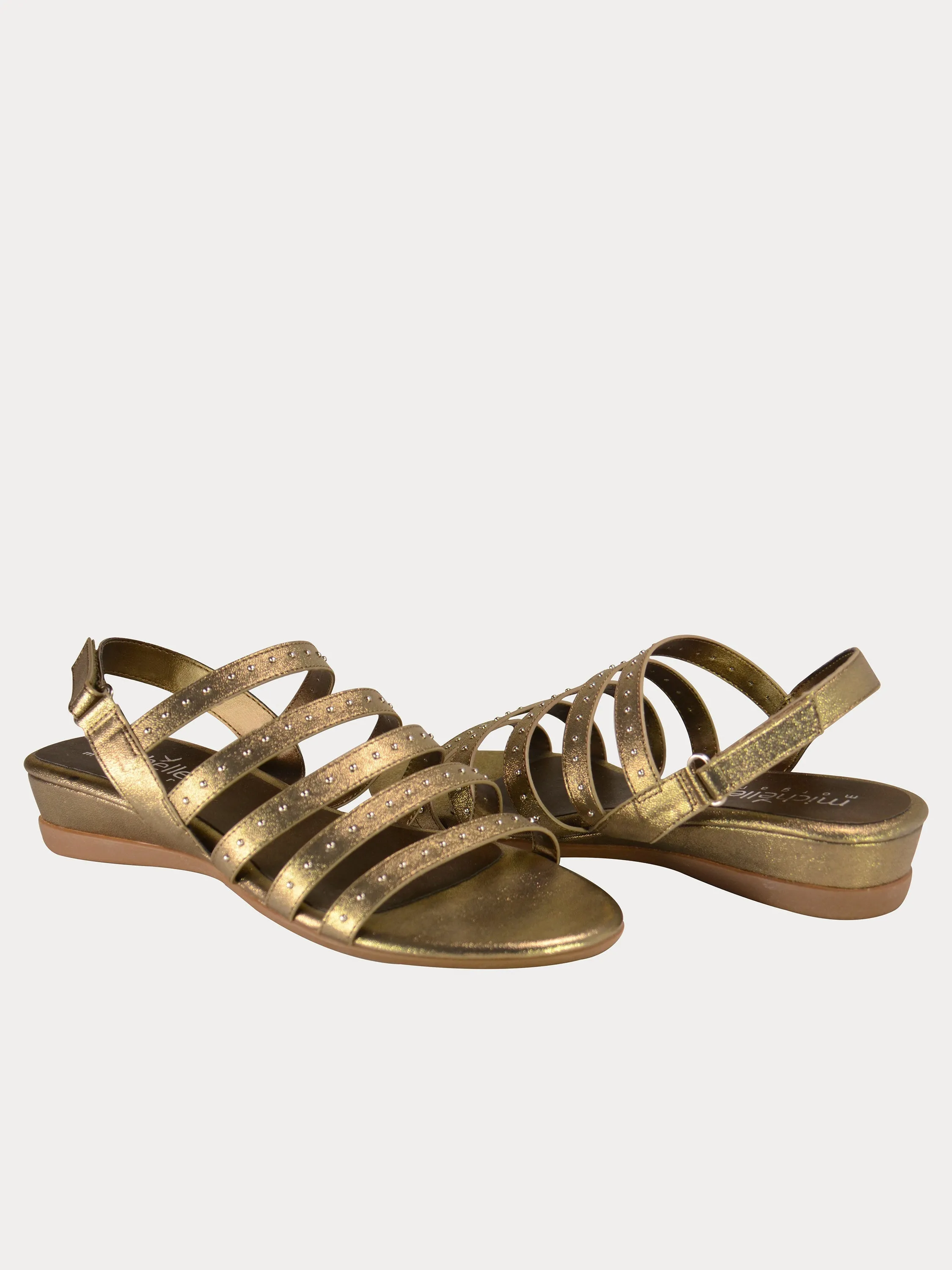Michelle Morgan 814875 Gladiator Flat Back Strap Sandals