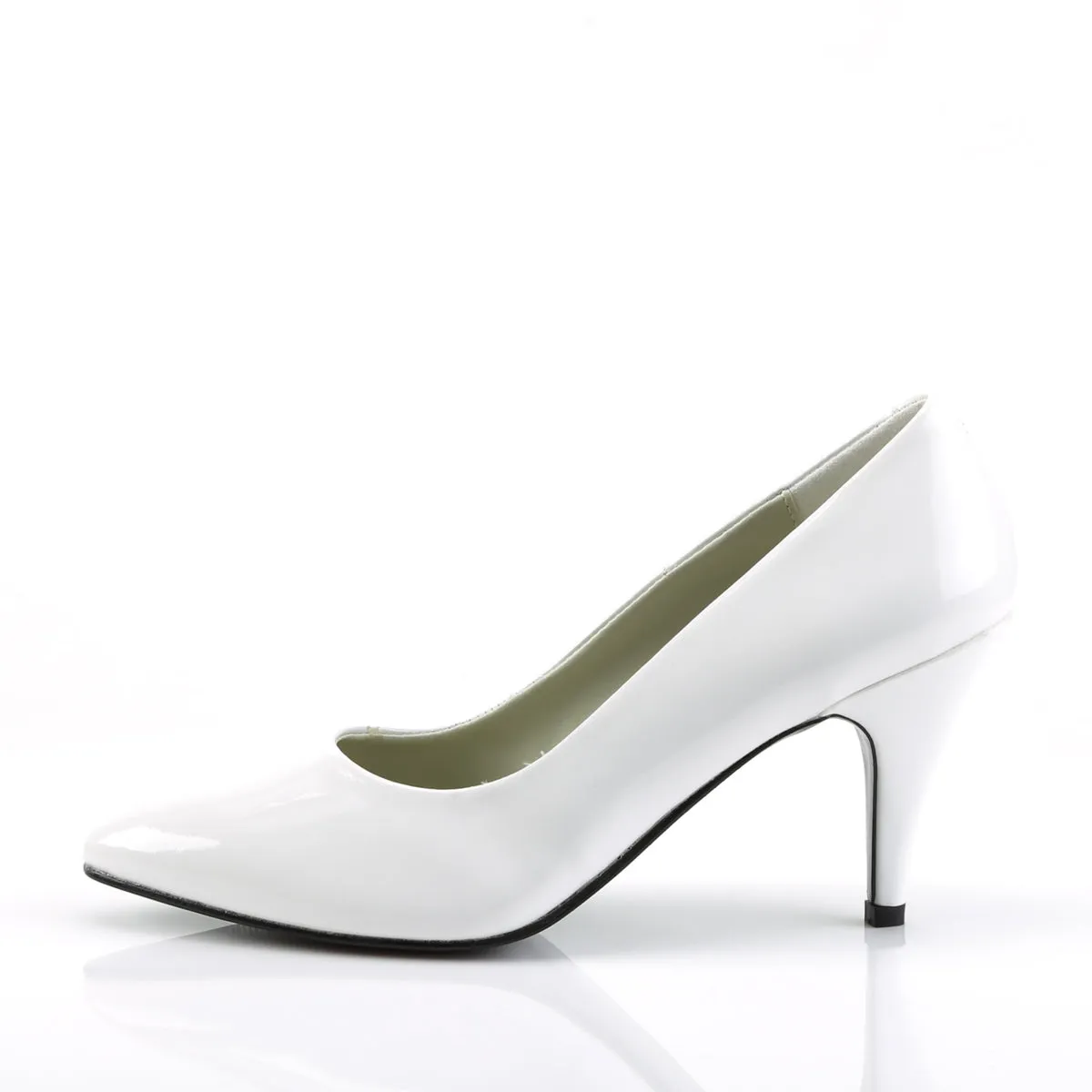 PUMP-420 Fancy Dress Costume Funtasma Women's Shoes White Pat