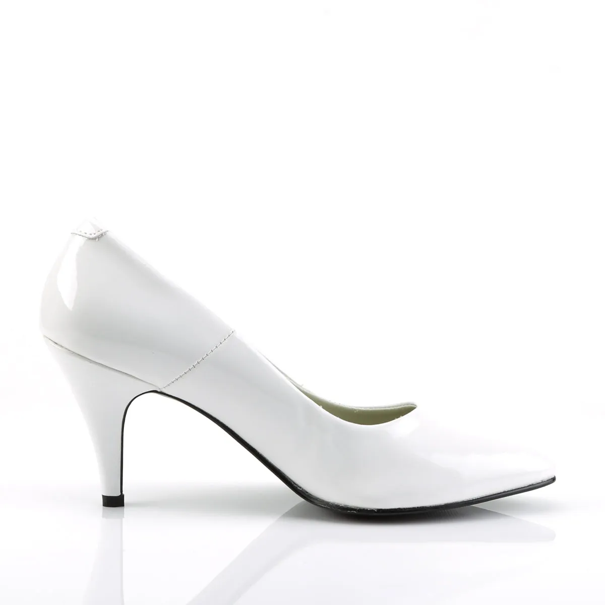 PUMP-420 Fancy Dress Costume Funtasma Women's Shoes White Pat