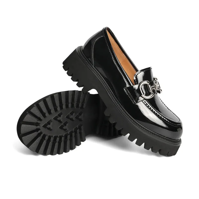 Retro Temperament Platform Loafers