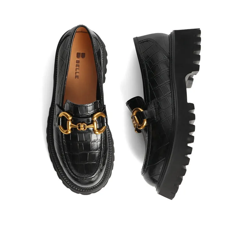 Retro Temperament Platform Loafers