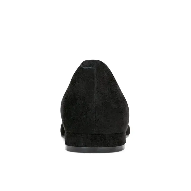 Rockport Women's Kenzie Total Motion Pointy Toe Dress Flats Black Leather with Patent Cap W-KENZIE BLK001