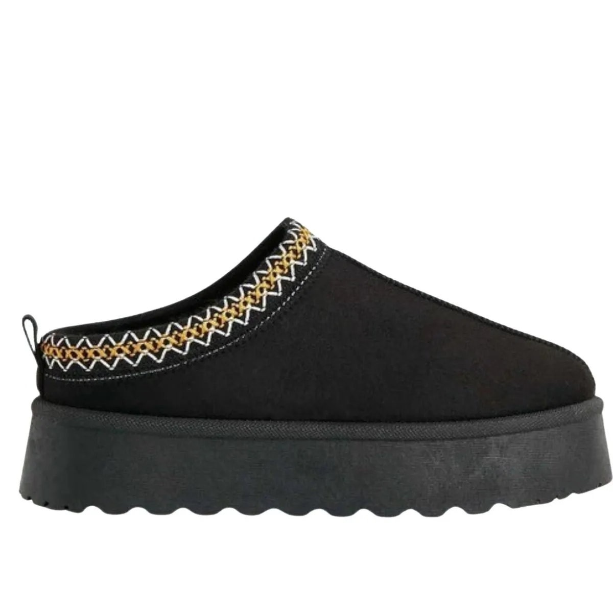 SAMBUCA FAUX FUR LINING KNIT CHESTNUT SLIPPERS