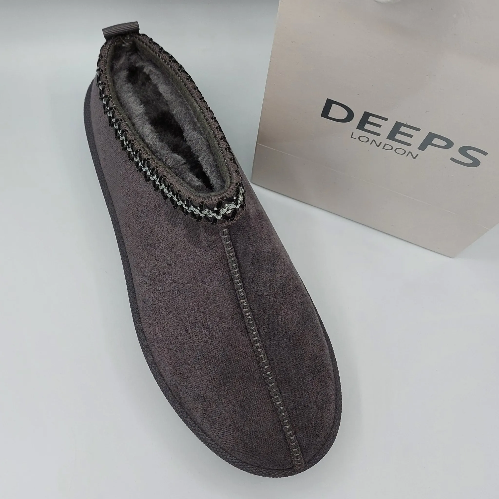 SAMBUCA FAUX FUR LINING KNIT SLIPPERS