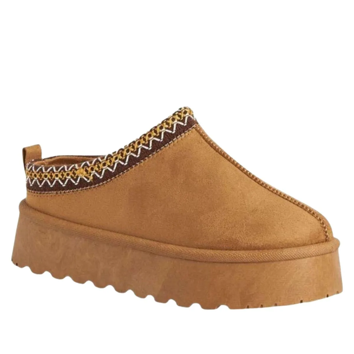 SAMBUCA FAUX FUR LINING KNIT SLIPPERS