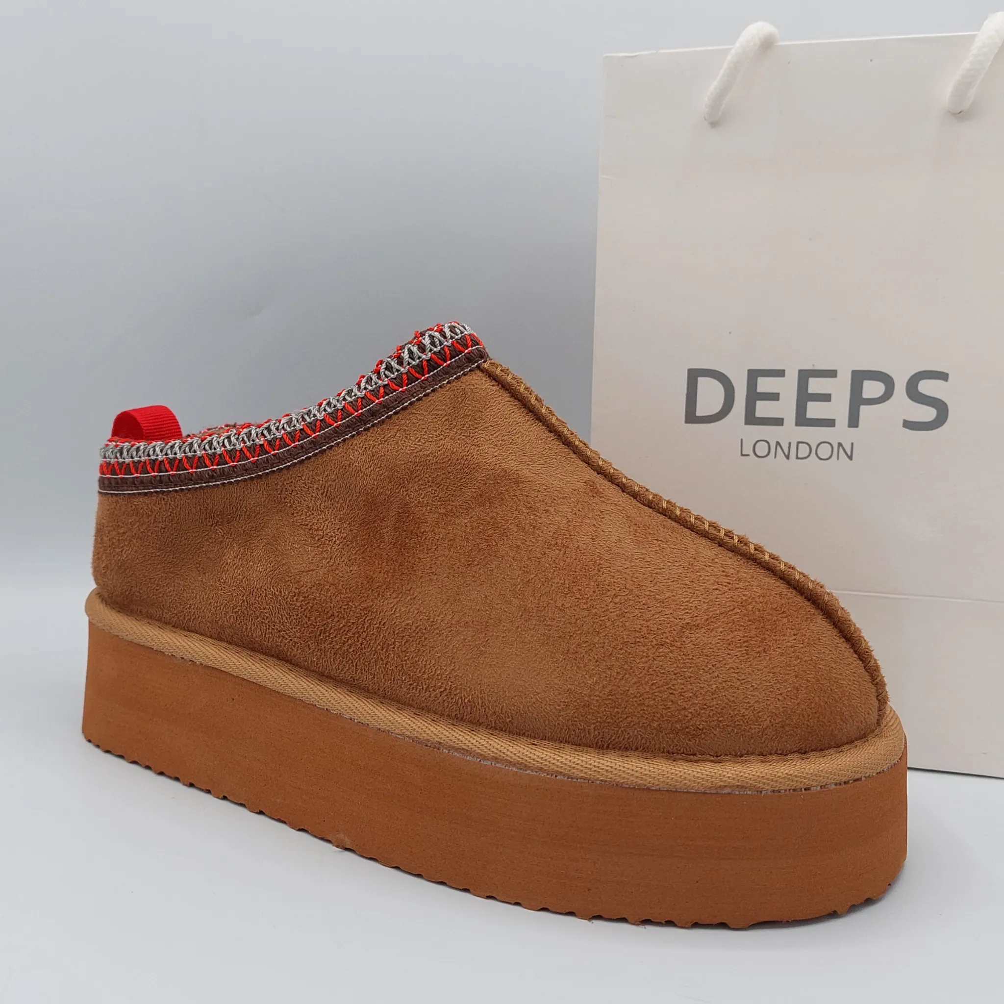 SAMBUCA FAUX FUR LINING KNIT SLIPPERS