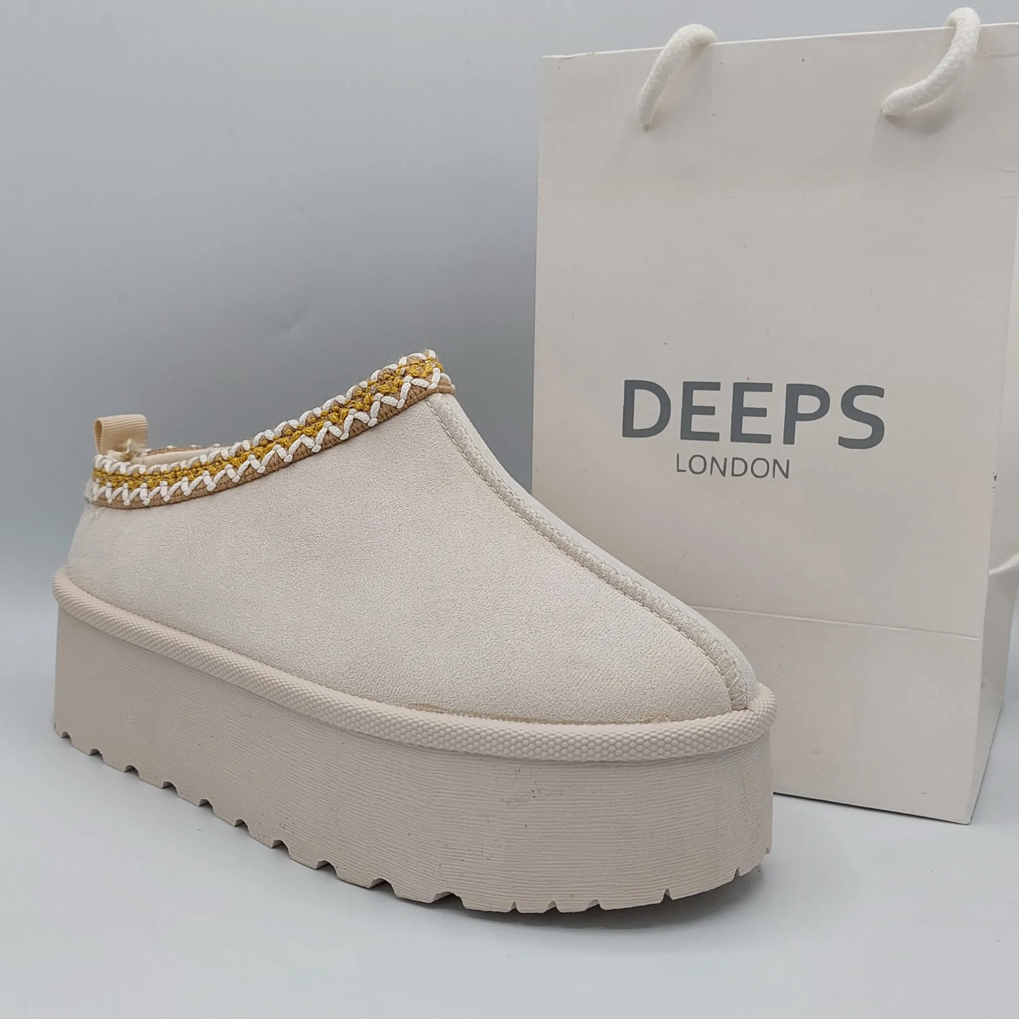 SAMBUCA FAUX FUR LINING KNIT SLIPPERS