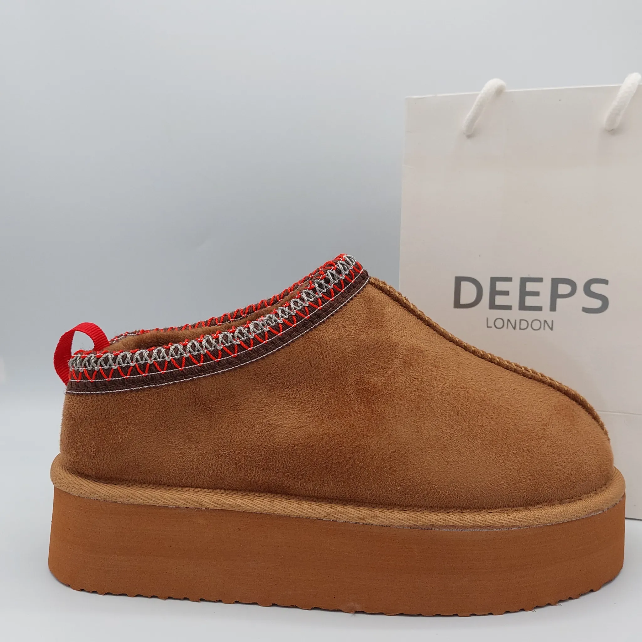 SAMBUCA FAUX FUR LINING KNIT SLIPPERS