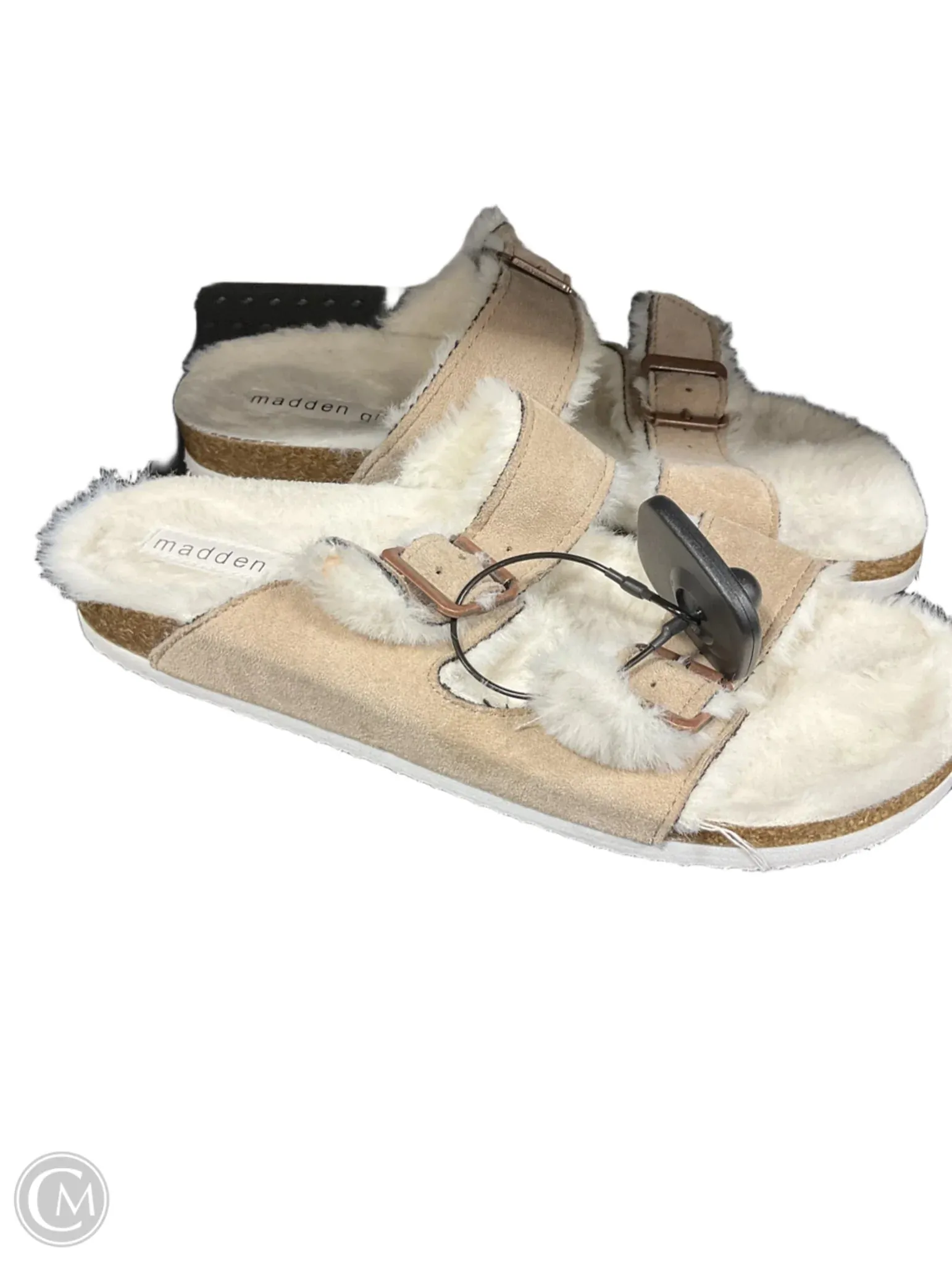 Sandals Flats By Madden Girl In Cream, Size: 8