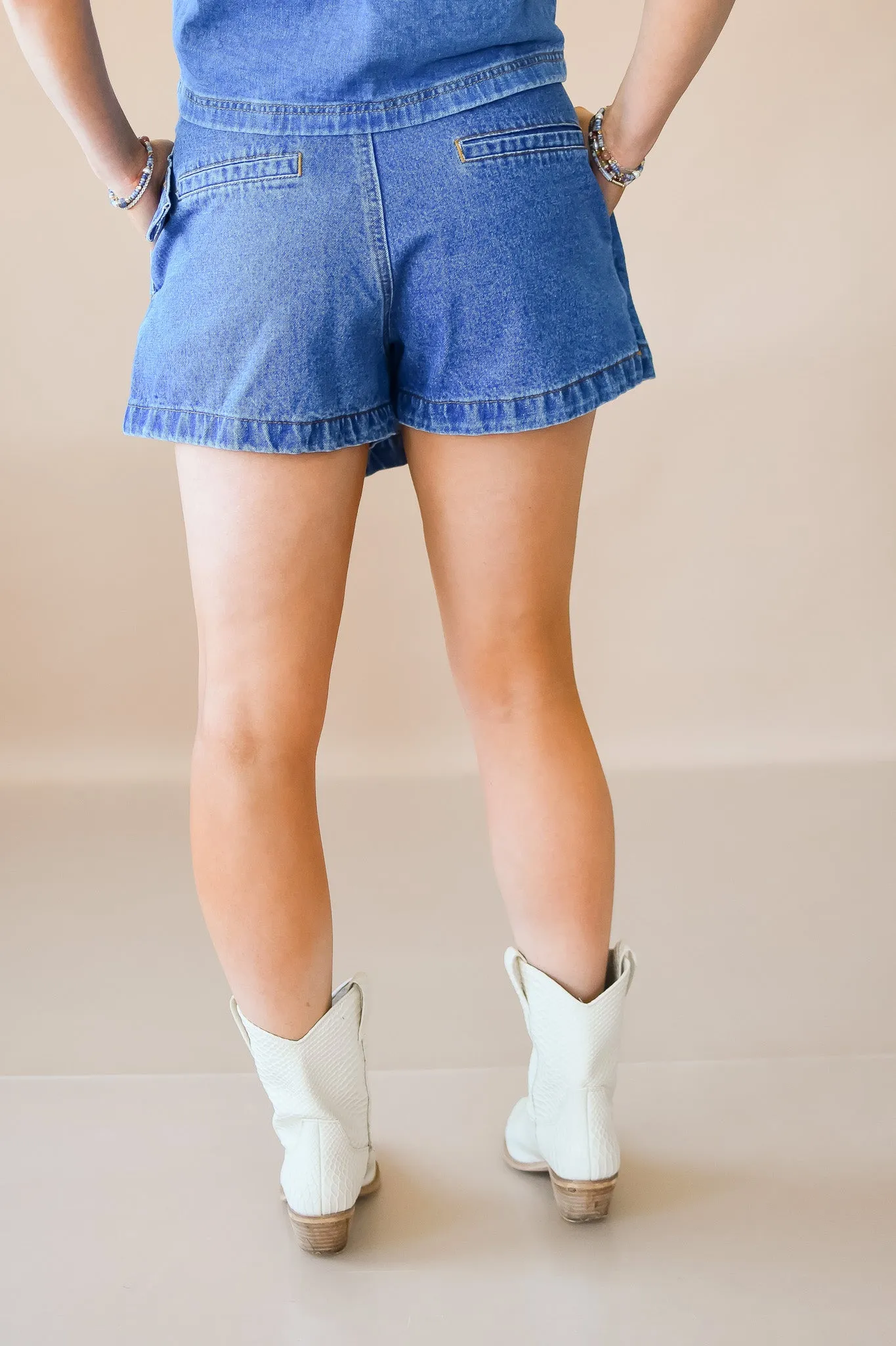Shauna Denim Skort