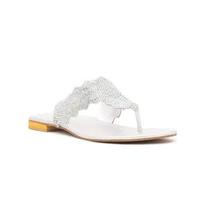 Silver Fancy Chappal FN0611