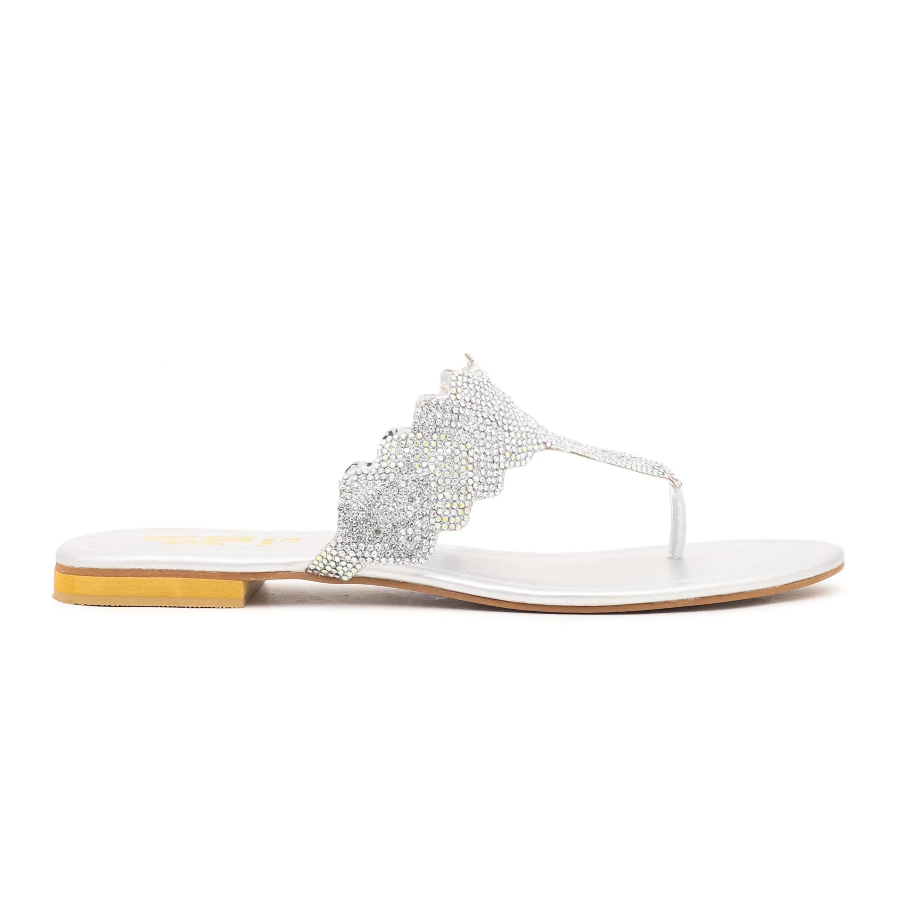 Silver Fancy Chappal FN0611