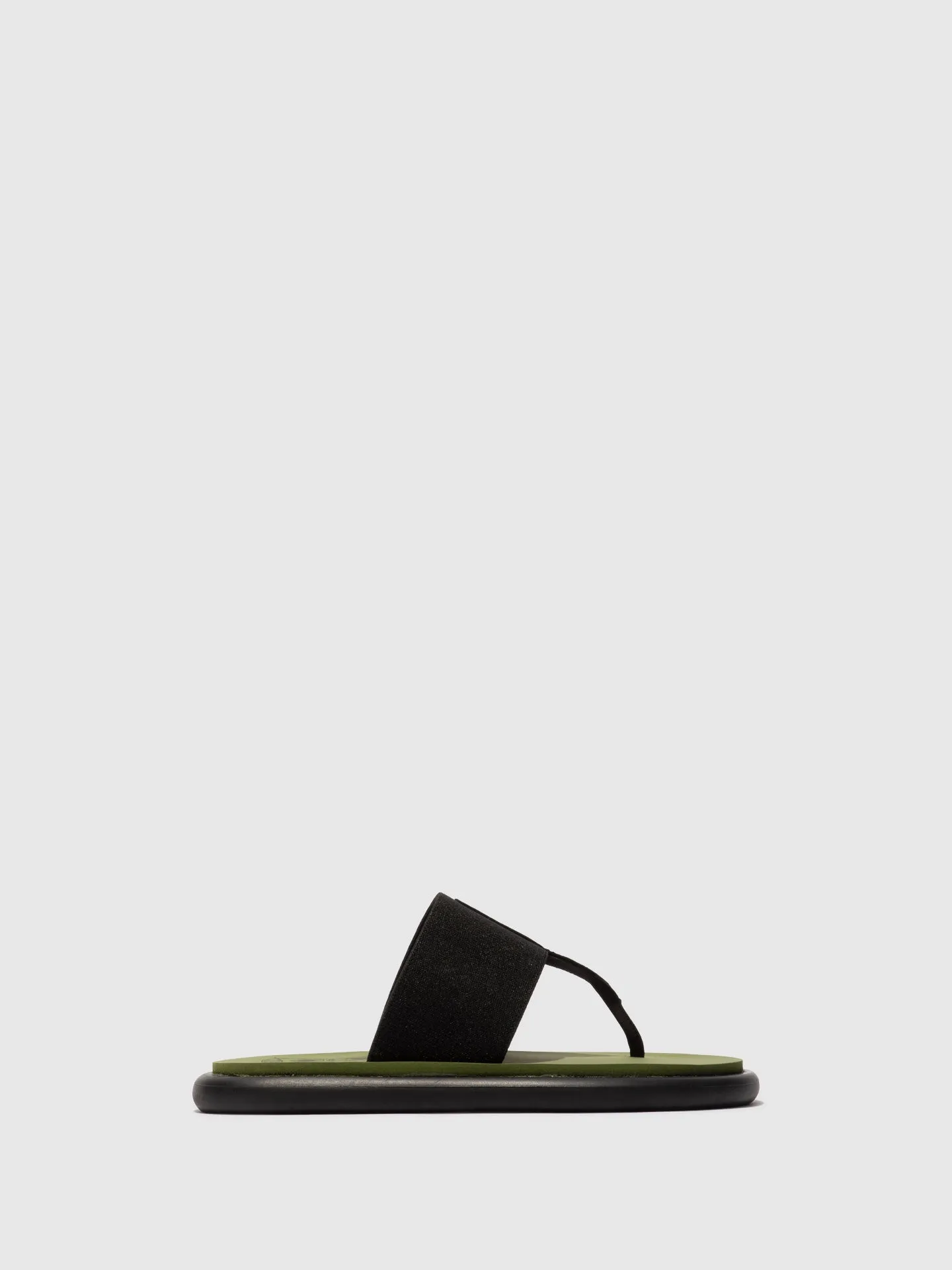 Sling-Back Sandals ONIA065FLY BLACK/BLACK/ARMY GREEN