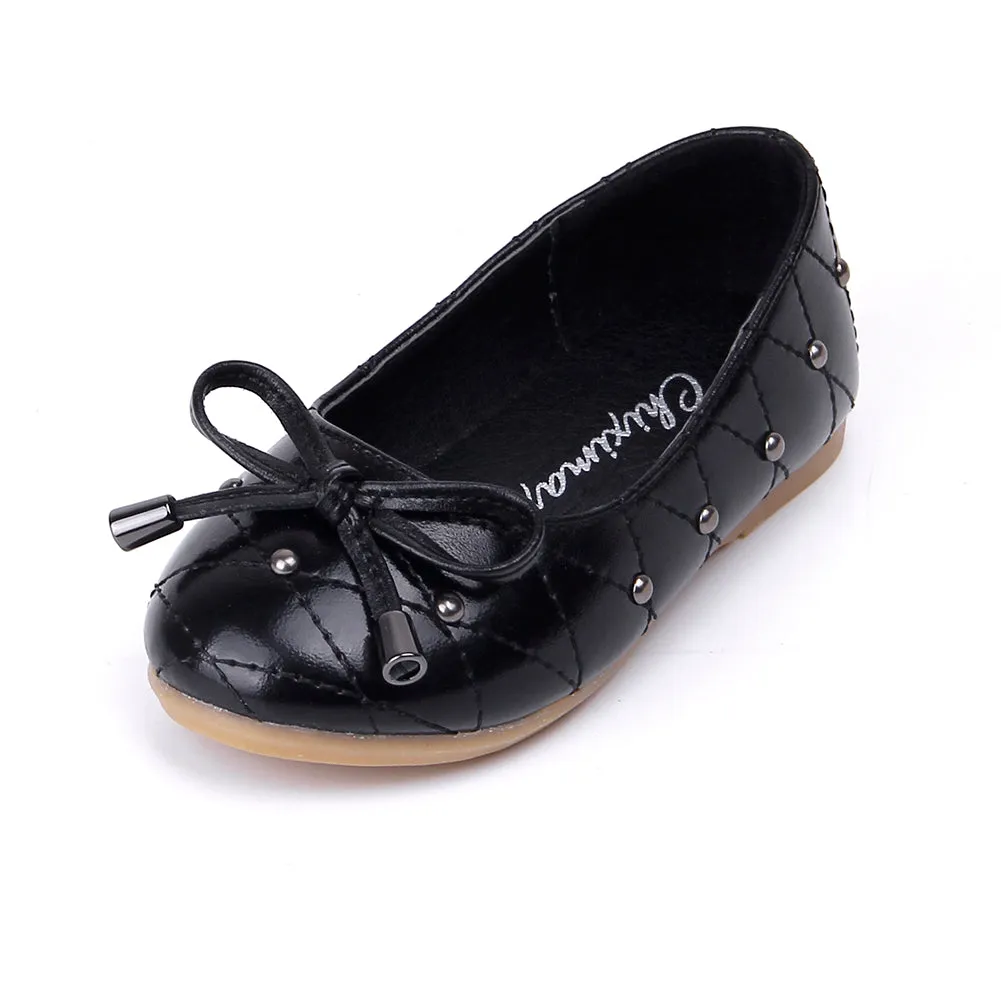 Slip-on Mary Jane Dress Ballerina Ballet Flat with Rivet for Girl