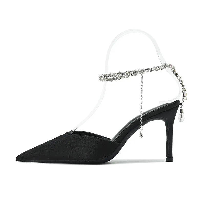 Sparkling Elegance Stylish High Heel Wedding Shoes