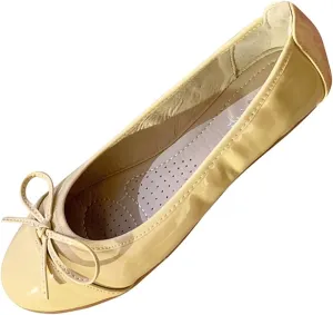 Stunner Women's Casual Flats Comfortable Round Toe Slip On Ballet Flats with Bow Decoration