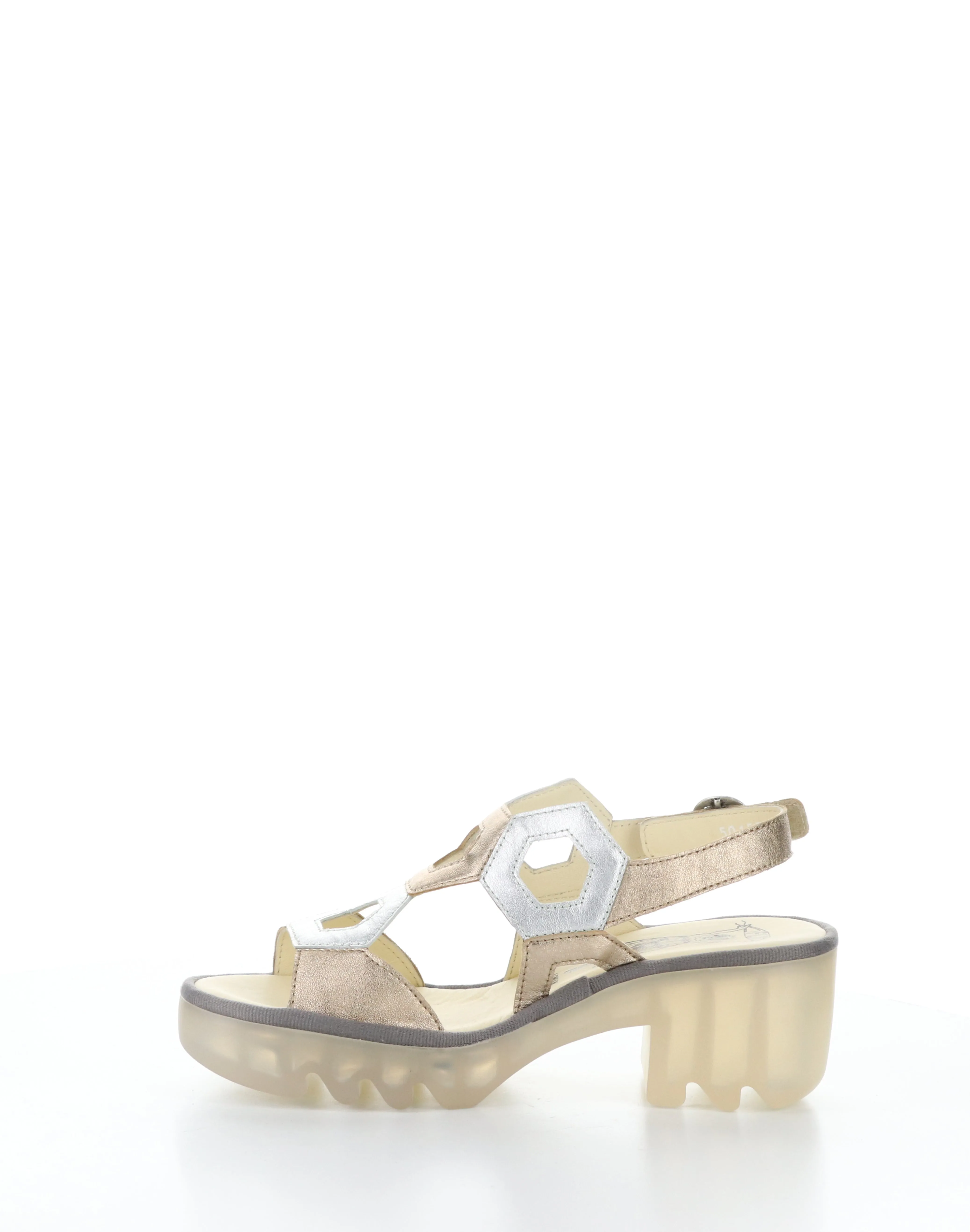 TEWA573FLY 007 SAHARA/SILVER Round Toe Sandals
